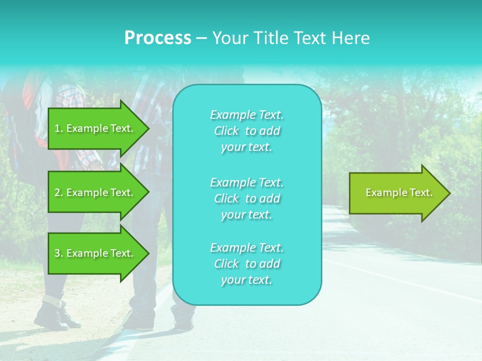 Attractive Bag Highway PowerPoint Template