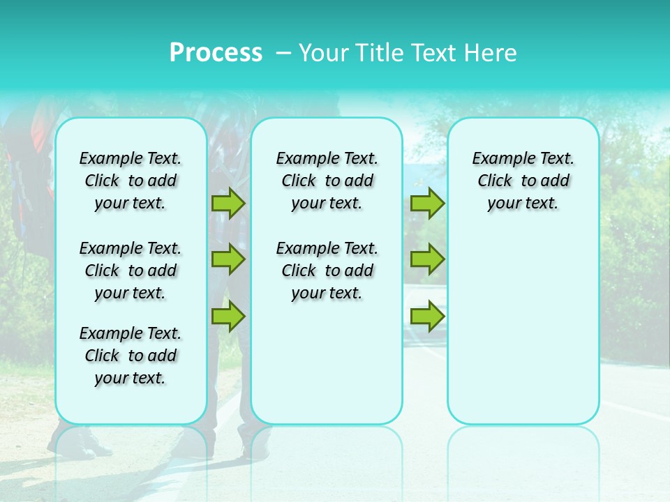 Attractive Bag Highway PowerPoint Template