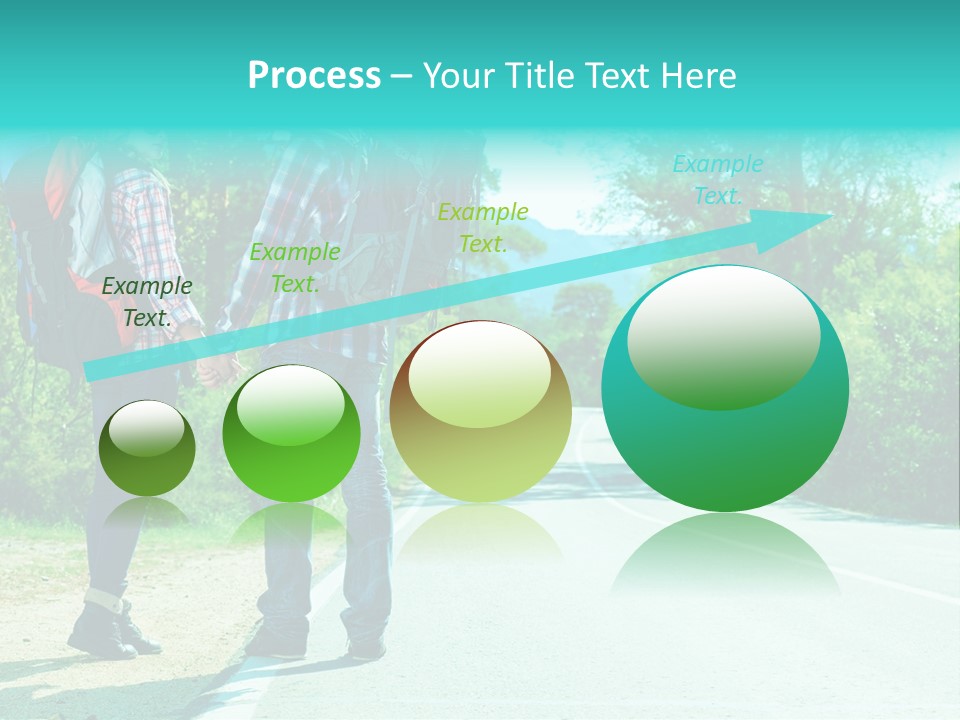 Attractive Bag Highway PowerPoint Template