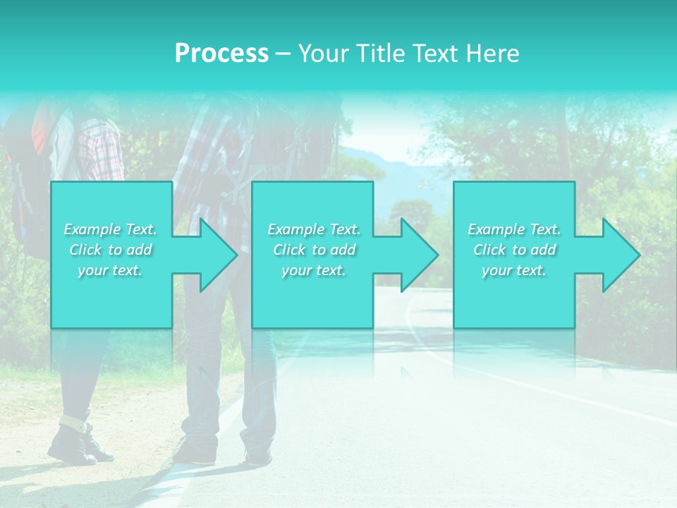 Attractive Bag Highway PowerPoint Template