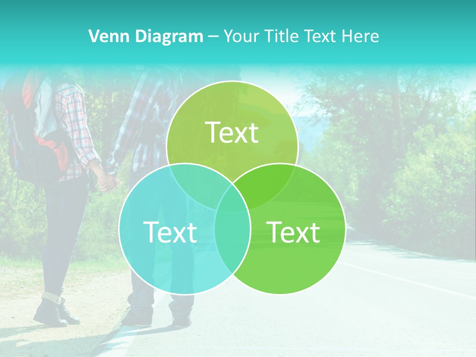 Attractive Bag Highway PowerPoint Template