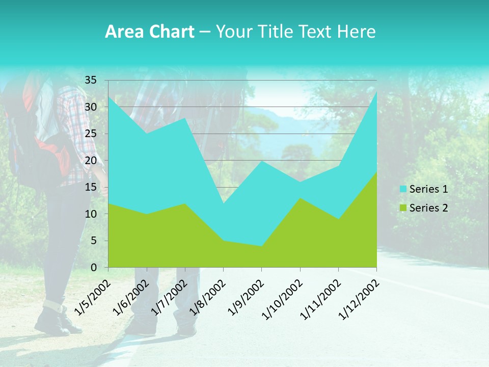 Attractive Bag Highway PowerPoint Template