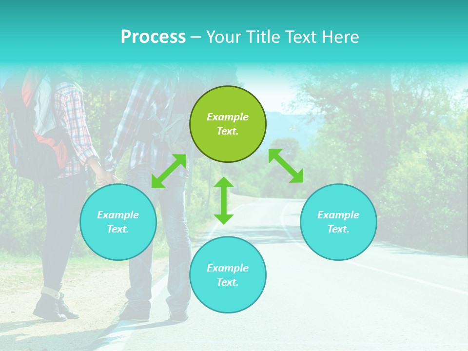 Attractive Bag Highway PowerPoint Template