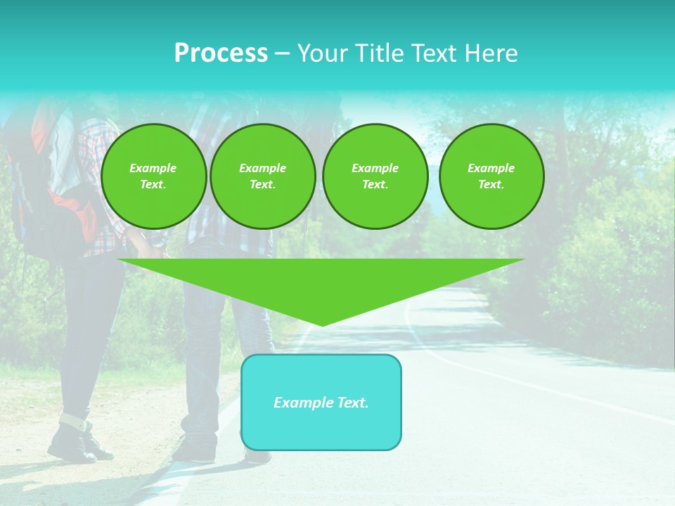 Attractive Bag Highway PowerPoint Template