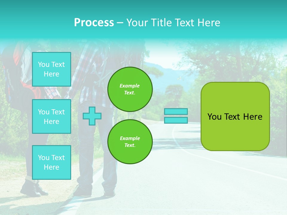 Attractive Bag Highway PowerPoint Template