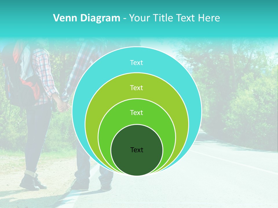 Attractive Bag Highway PowerPoint Template