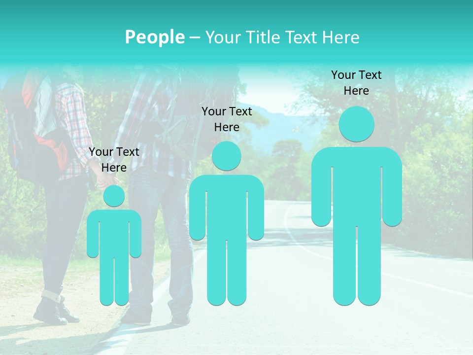 Attractive Bag Highway PowerPoint Template