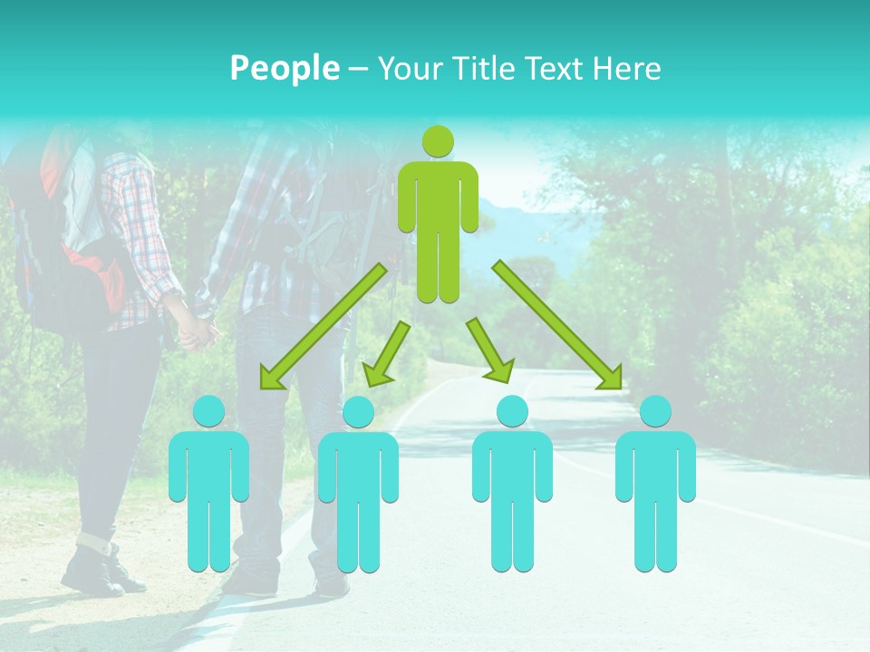 Attractive Bag Highway PowerPoint Template