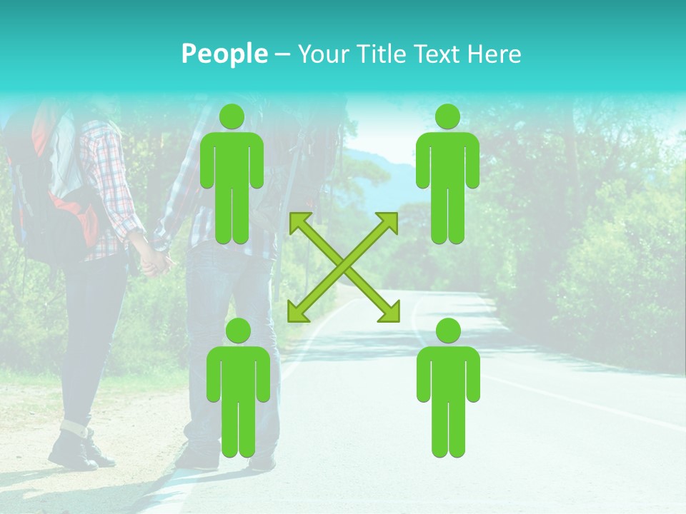 Attractive Bag Highway PowerPoint Template