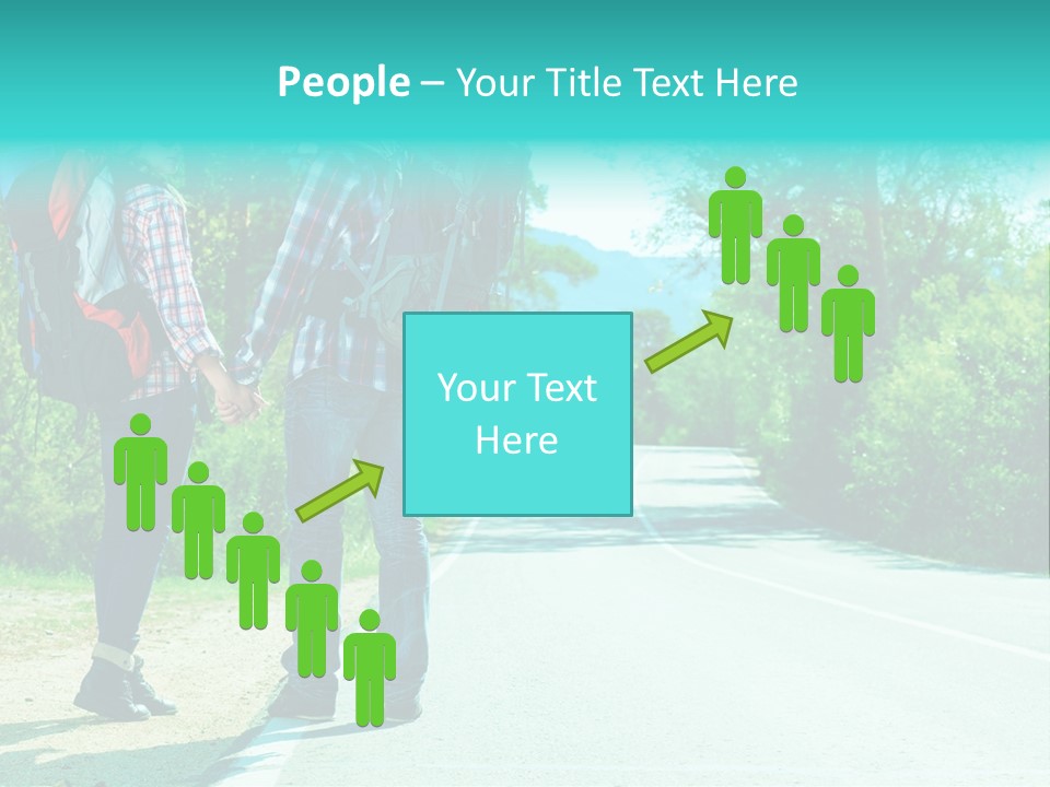 Attractive Bag Highway PowerPoint Template