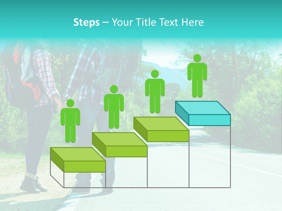 Attractive Bag Highway PowerPoint Template