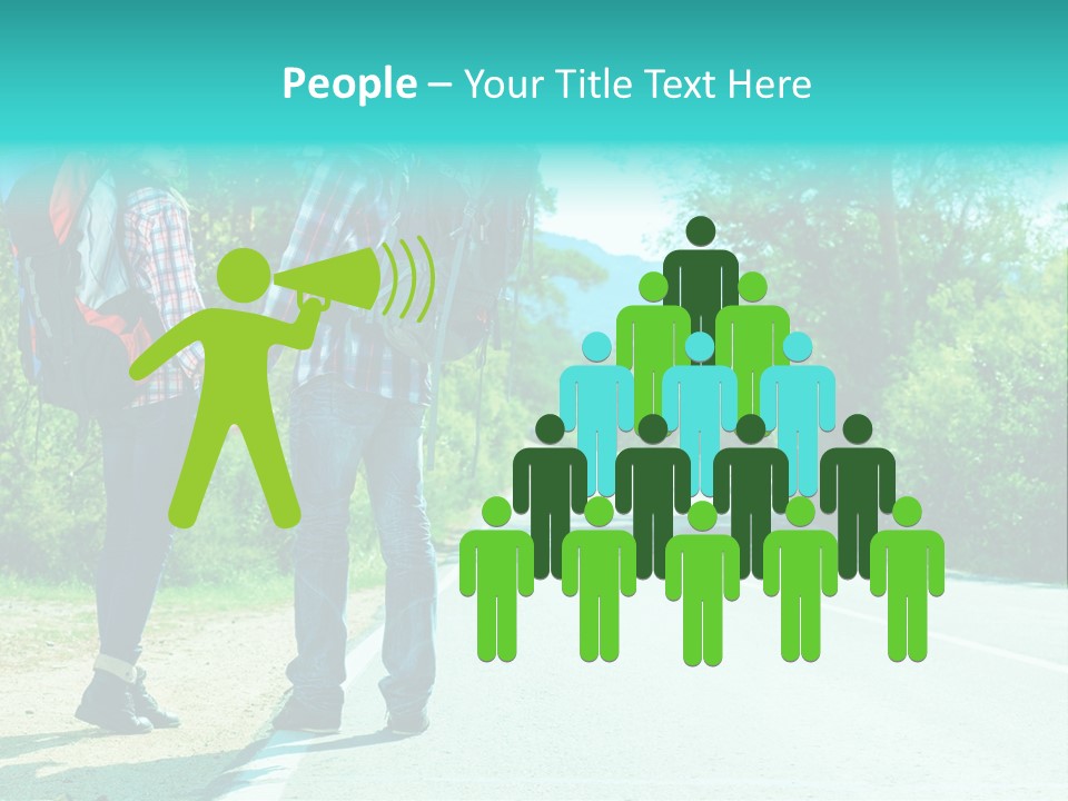 Attractive Bag Highway PowerPoint Template