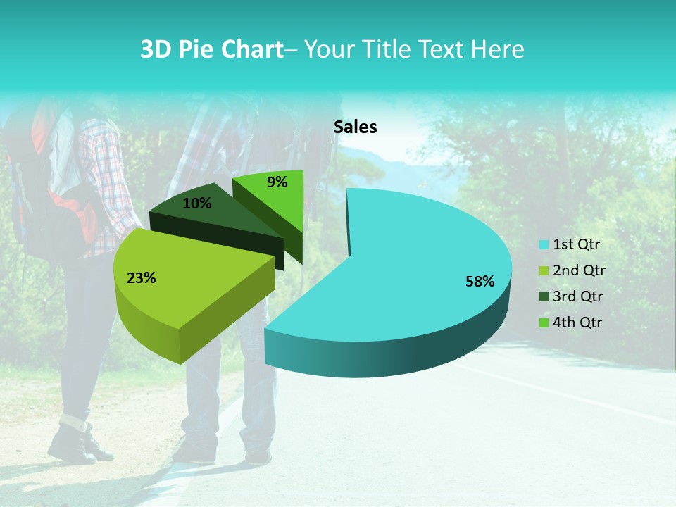 Attractive Bag Highway PowerPoint Template