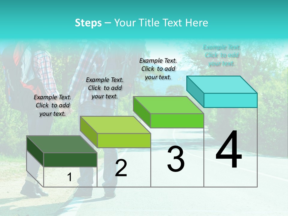 Attractive Bag Highway PowerPoint Template