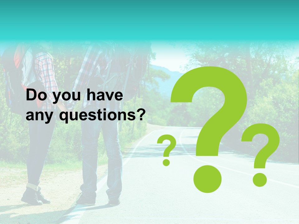 Attractive Bag Highway PowerPoint Template