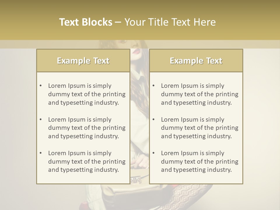 Charming Stylish Glamour PowerPoint Template