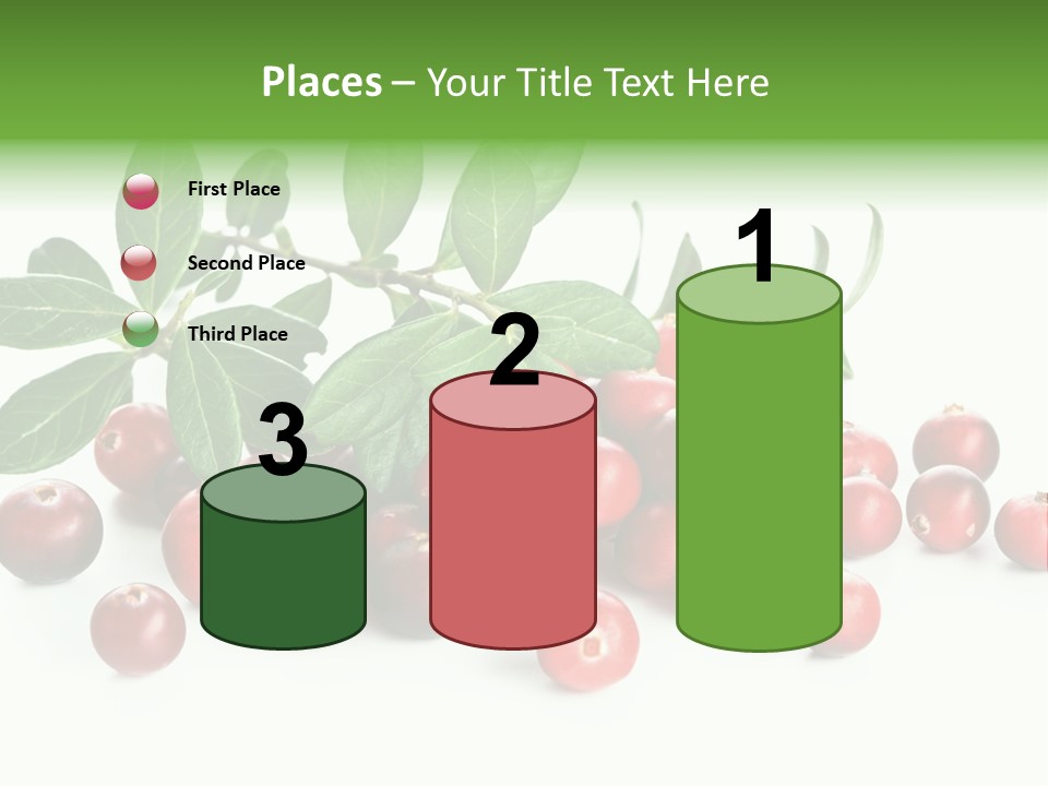 Cranberry Eating Ingredient PowerPoint Template