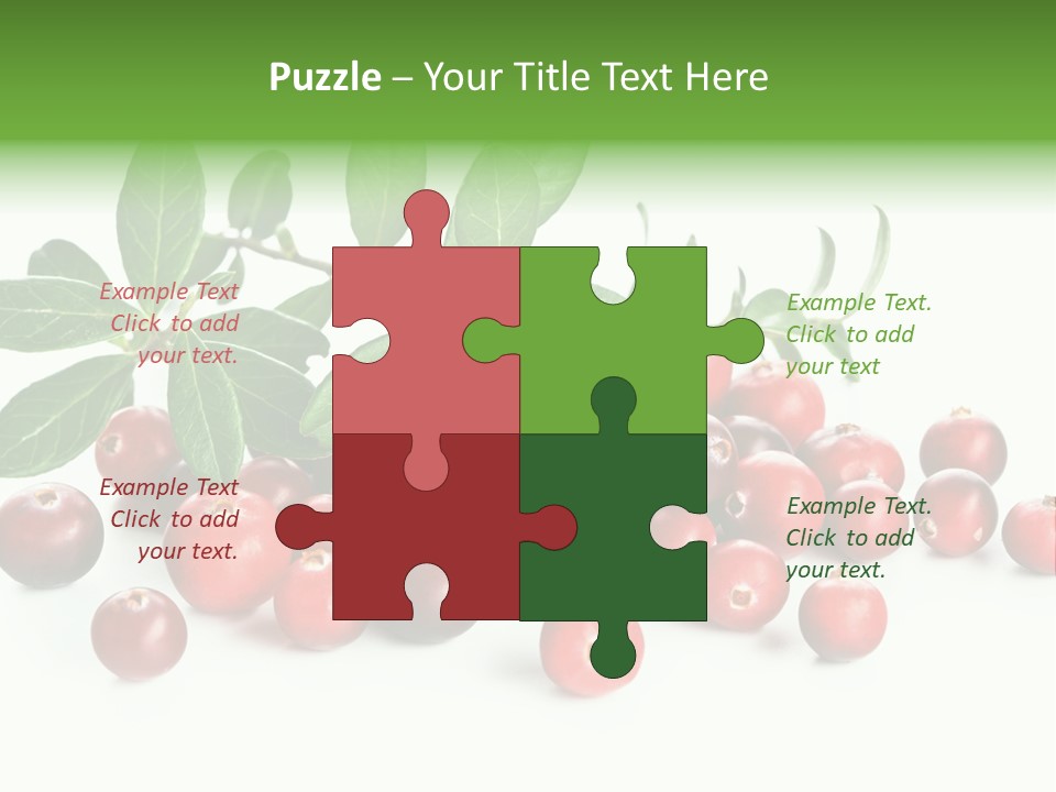 Cranberry Eating Ingredient PowerPoint Template