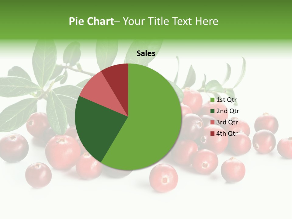 Cranberry Eating Ingredient PowerPoint Template