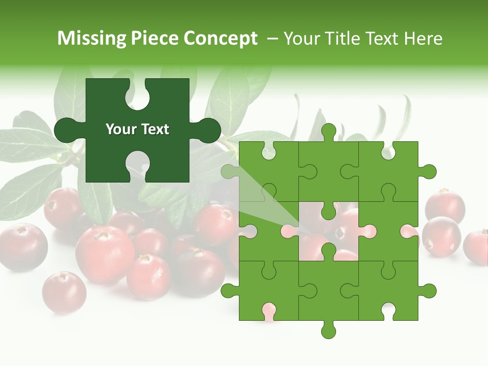 Cranberry Eating Ingredient PowerPoint Template