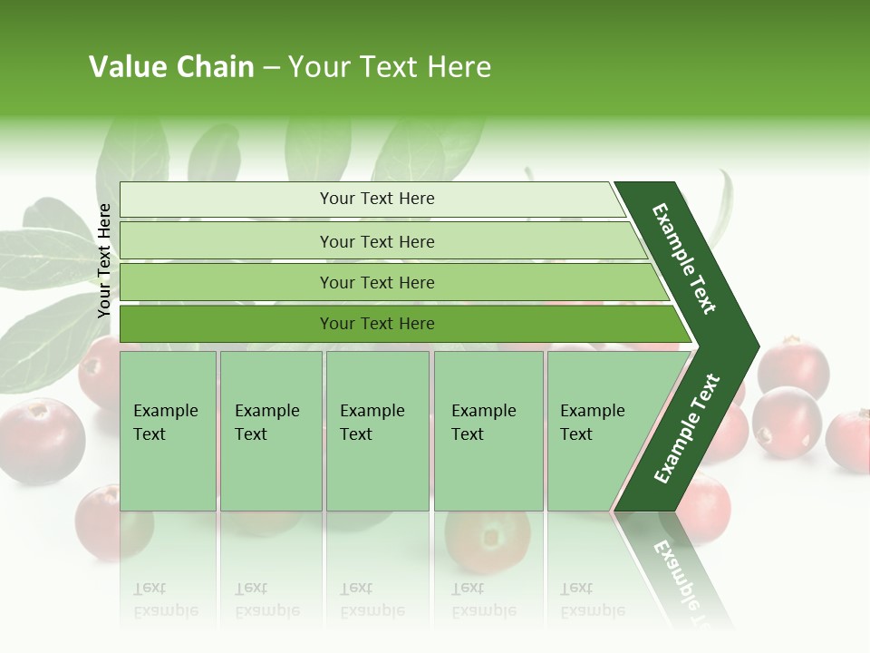 Cranberry Eating Ingredient PowerPoint Template