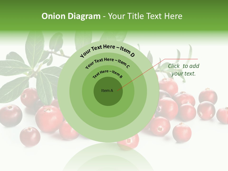 Cranberry Eating Ingredient PowerPoint Template
