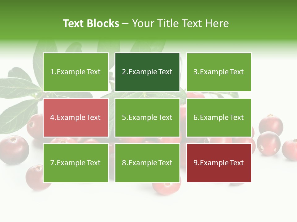 Cranberry Eating Ingredient PowerPoint Template