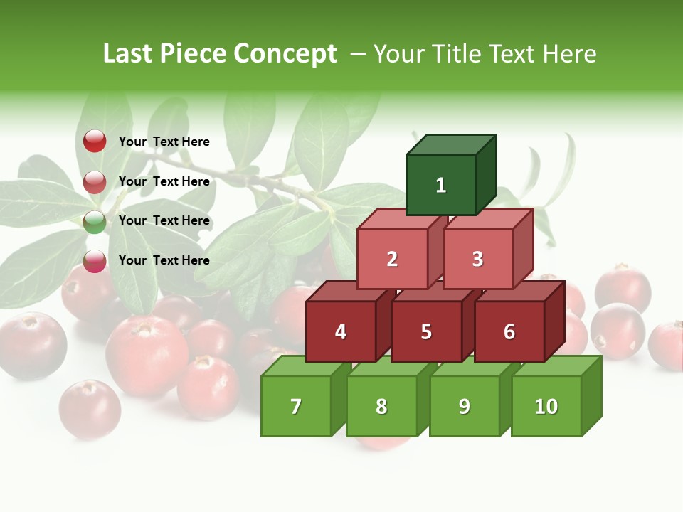 Cranberry Eating Ingredient PowerPoint Template