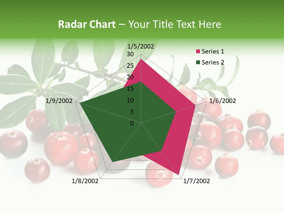 Cranberry Eating Ingredient PowerPoint Template