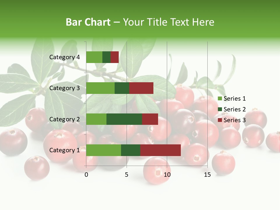 Cranberry Eating Ingredient PowerPoint Template