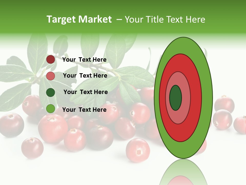 Cranberry Eating Ingredient PowerPoint Template