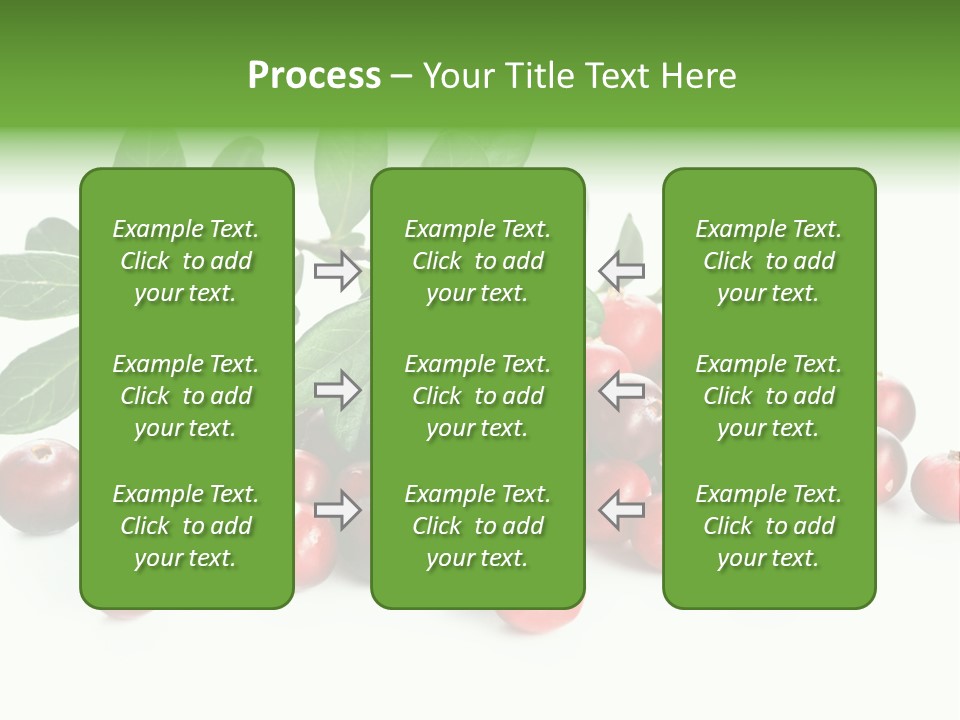 Cranberry Eating Ingredient PowerPoint Template