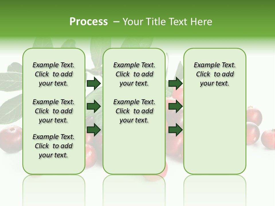 Cranberry Eating Ingredient PowerPoint Template