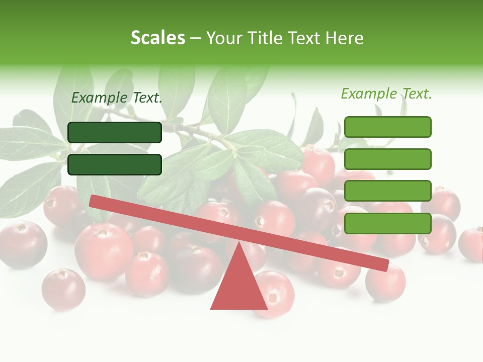 Cranberry Eating Ingredient PowerPoint Template