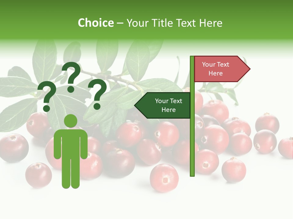 Cranberry Eating Ingredient PowerPoint Template