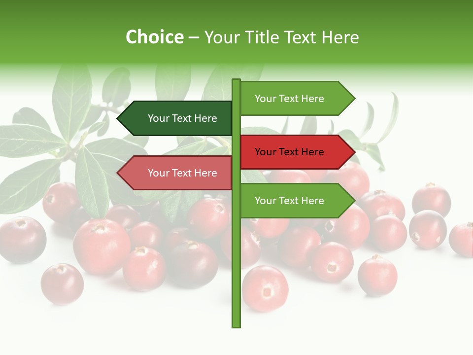Cranberry Eating Ingredient PowerPoint Template