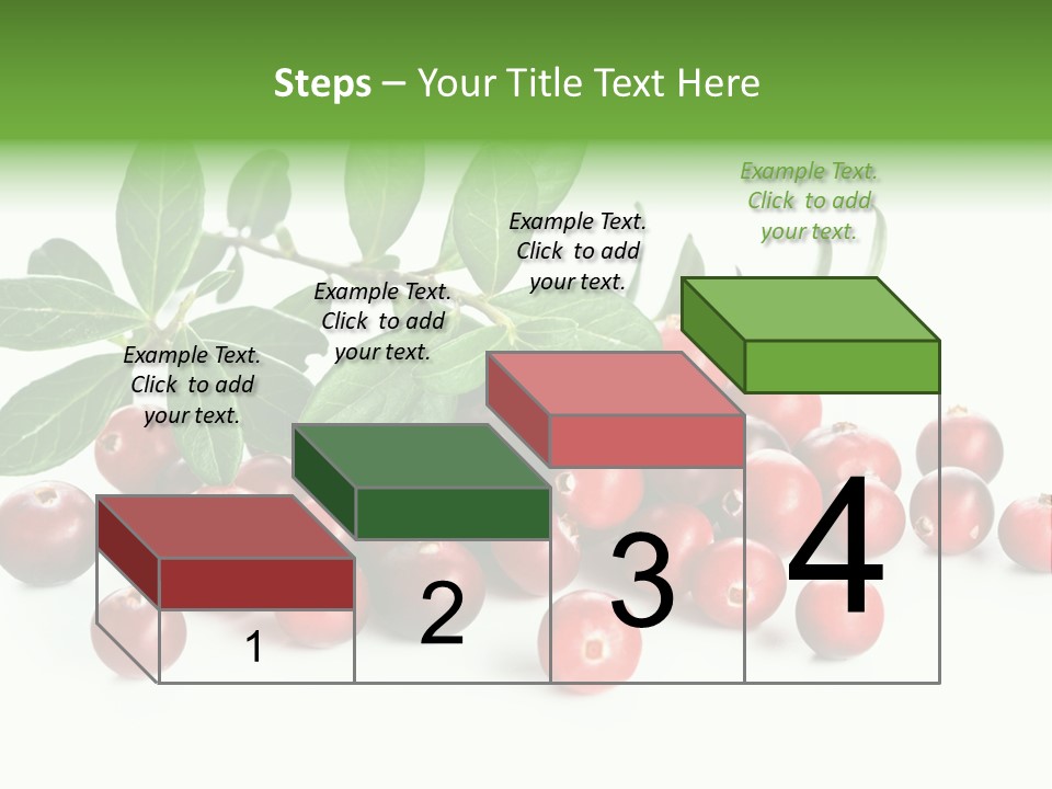 Cranberry Eating Ingredient PowerPoint Template
