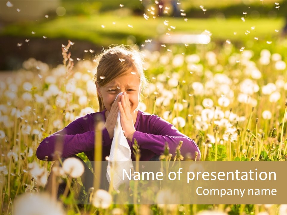 Hawkbit Allergy Happiness PowerPoint Template