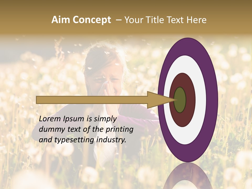 Hawkbit Allergy Happiness PowerPoint Template