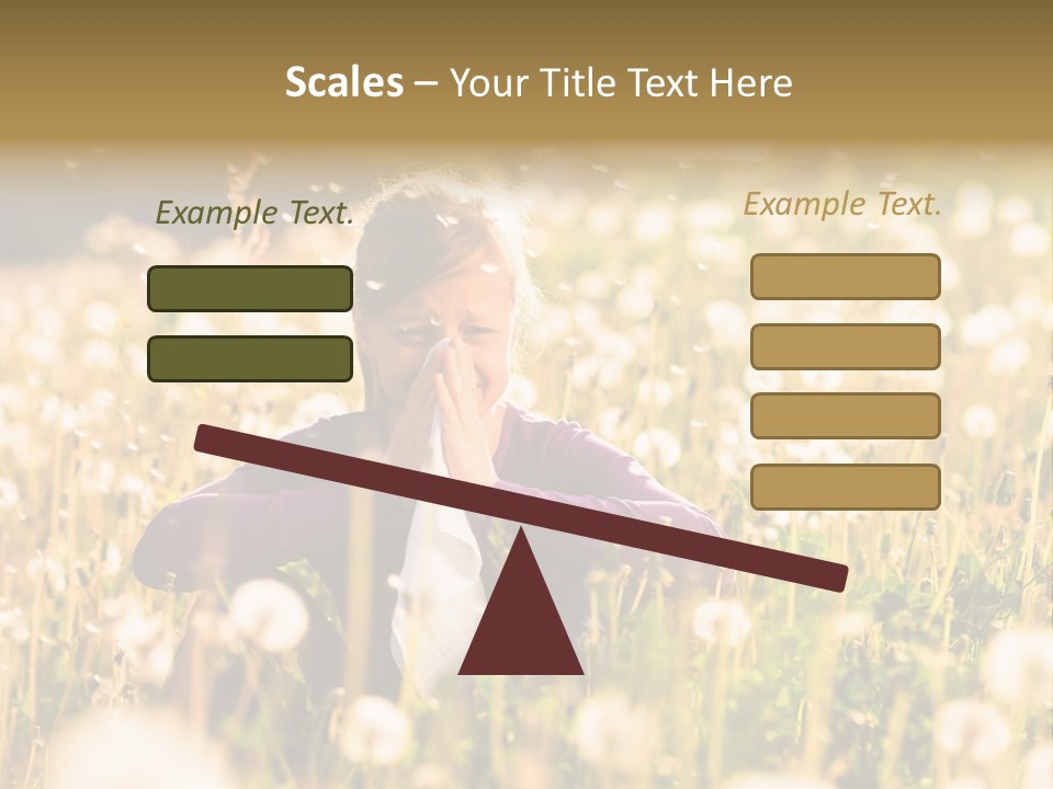 Hawkbit Allergy Happiness PowerPoint Template