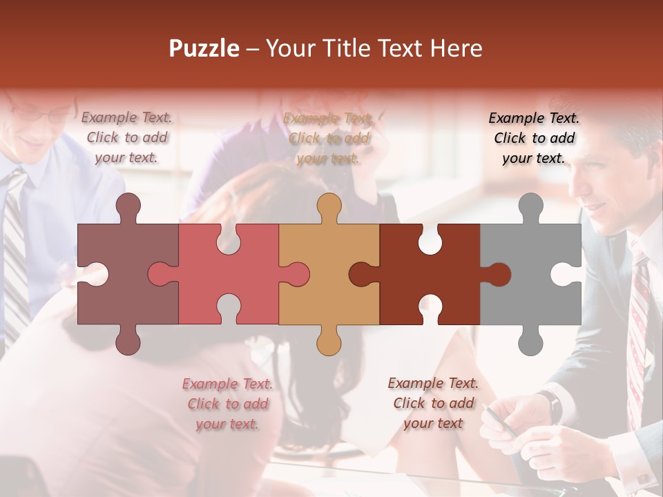 Desk Knowhow Businessman PowerPoint Template