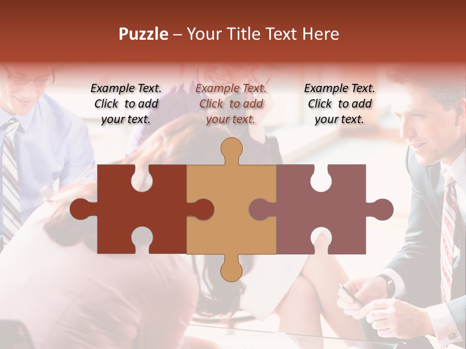 Desk Knowhow Businessman PowerPoint Template