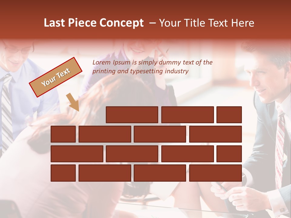 Desk Knowhow Businessman PowerPoint Template