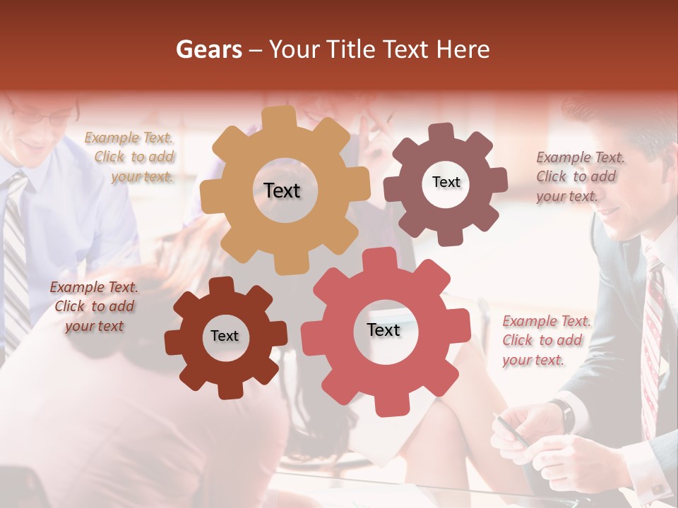 Desk Knowhow Businessman PowerPoint Template