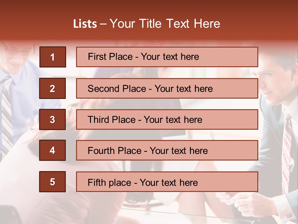 Desk Knowhow Businessman PowerPoint Template