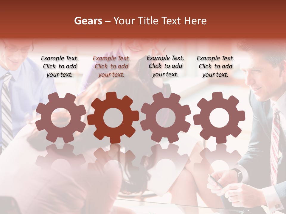 Desk Knowhow Businessman PowerPoint Template