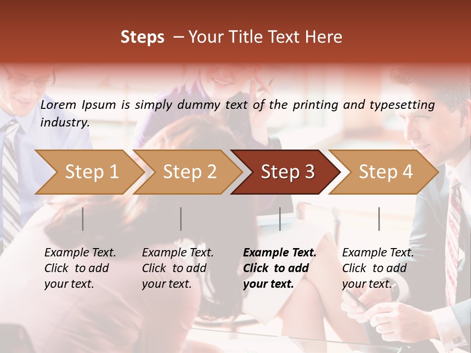 Desk Knowhow Businessman PowerPoint Template