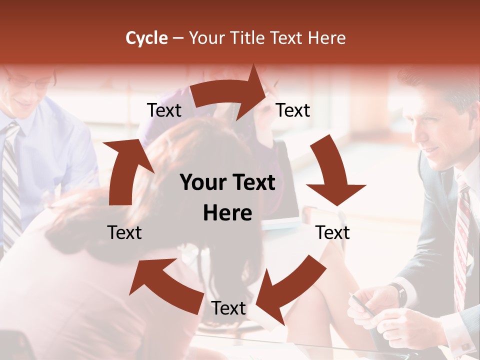 Desk Knowhow Businessman PowerPoint Template