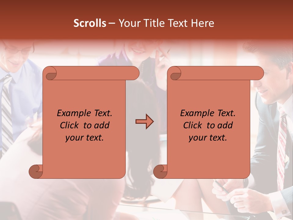 Desk Knowhow Businessman PowerPoint Template