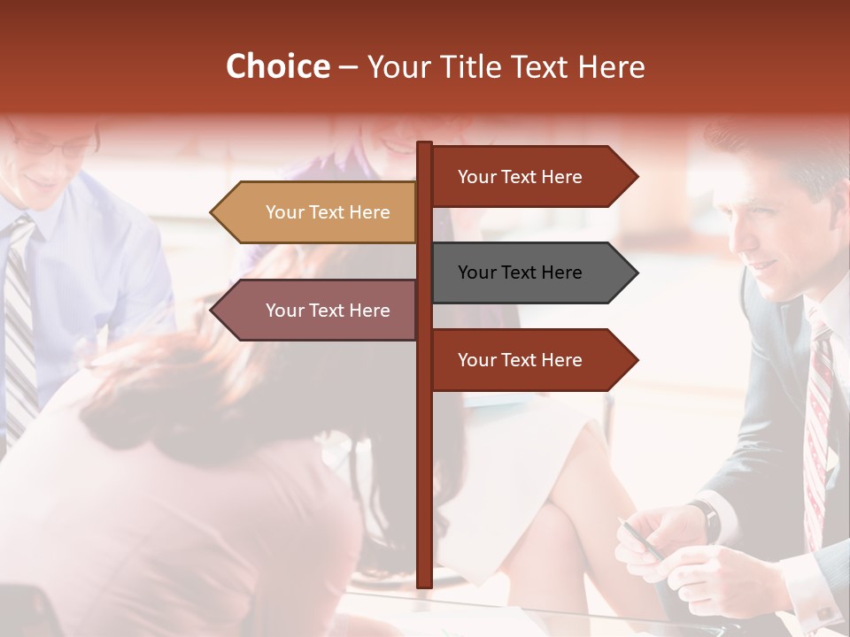 Desk Knowhow Businessman PowerPoint Template